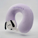 Snoopy Възглавница за път от мемори пяна (лилава)