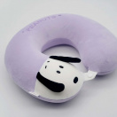 Snoopy Възглавница за път от мемори пяна (лилава)