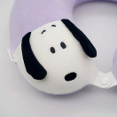Snoopy Възглавница за път от мемори пяна (лилава)