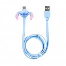 Disney Lilo & Stitch USB-C кабел за зареждане с калъф за съхранение Stitch
