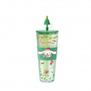 Sanrio Двуслойна чаша със сламка, 800 мл.