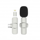 Мини безжичен микрофон за телефони Модел: SW-MCW03 (сребрист)