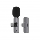 Мини безжичен микрофон за телефони Модел: SW-MCW03 (тъмносив)