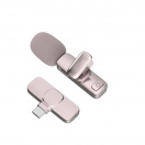 Мини безжичен микрофон за телефони Модел: SW-MCW03 (розов)