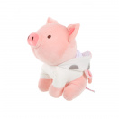 Плюшена играчка, прасенце с дрехи на крава