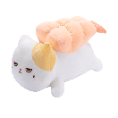 Плюшена играчка, суши коте-скарида