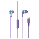 Двуцветни слушалки, синьо и лилаво