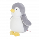 Плюшена играчка, пингвин, сив