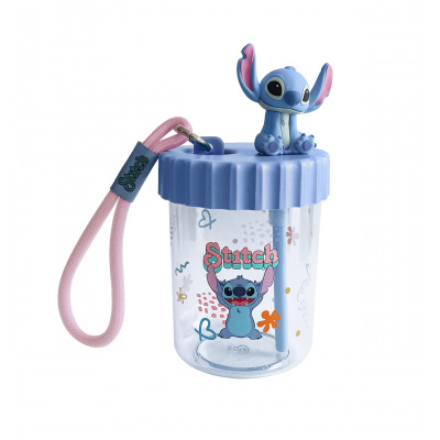Disney Пластмасова бутилка със сламка, 520 мл., Lilo & Stitch 