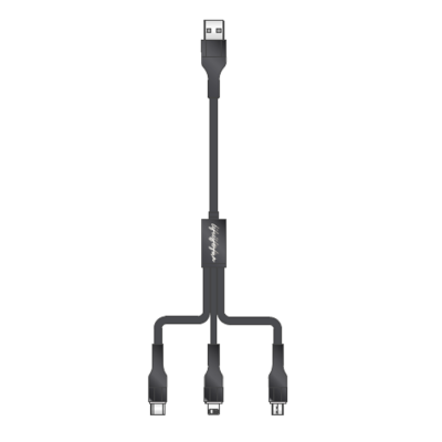 3-in-1 USB Кабел, черен 