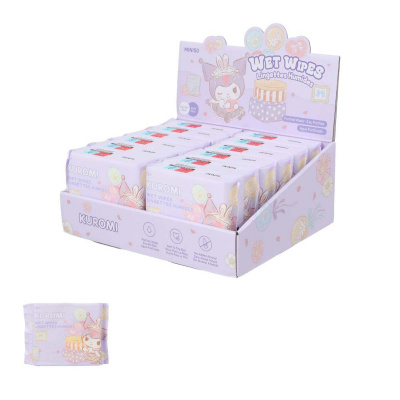 SANRIO Мокри кърпички, Kuromi - 20 бр,/оп.
