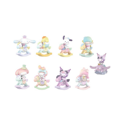 SANRIO Фигурка - изненада, Hello Kitty, Childlike Heart Rocking Horse Collection