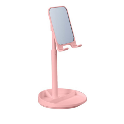 Огледална поставка за телефон, розова