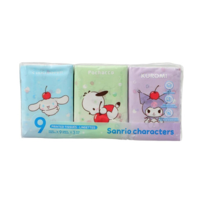 Sanrio Кърпички, 9 пакетчета