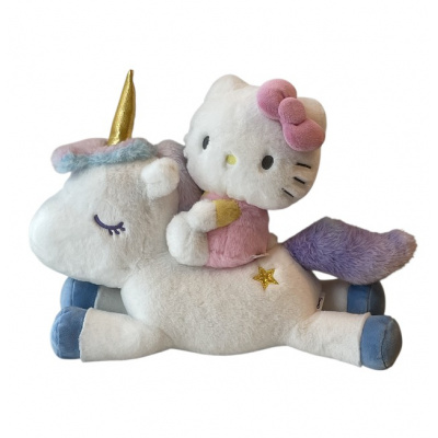 Sanrio Плюшена играчка Hello Kitty - еднорог, 30 см.