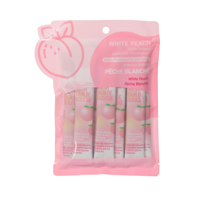 Вода за уста, 10 бр., White Peach