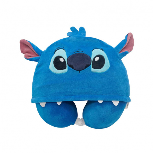 Disney Lilo & Stitch Възглавница за път от мемори пяна с качулка (Stitch)