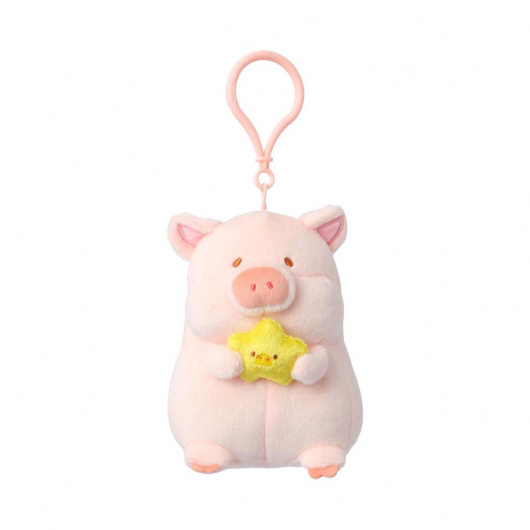 LuLu the Piggy Плюшен медальон, държащ звезда