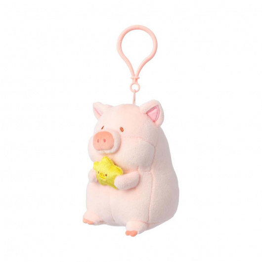 LuLu the Piggy Плюшен медальон, държащ звезда