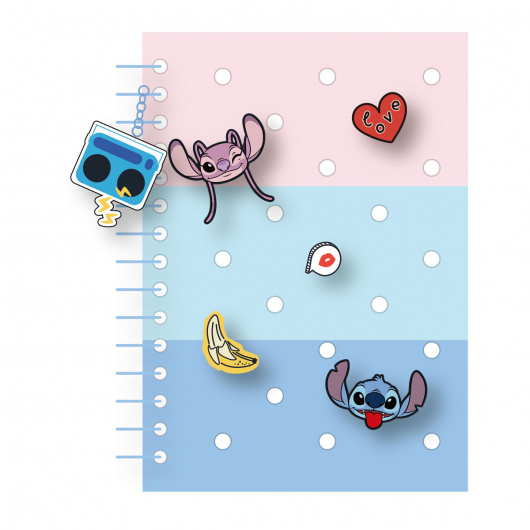 Disney Тетрадка, 80 листа, Stitch & Angel