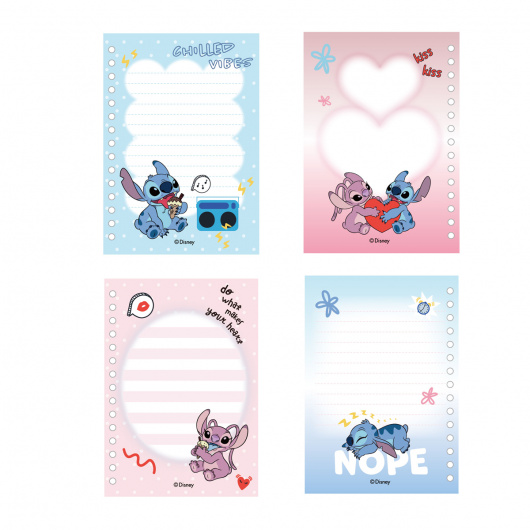 Disney Тетрадка, 80 листа, Stitch & Angel