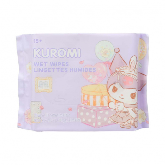 SANRIO Мокри кърпички, Kuromi - 20 бр,/оп.