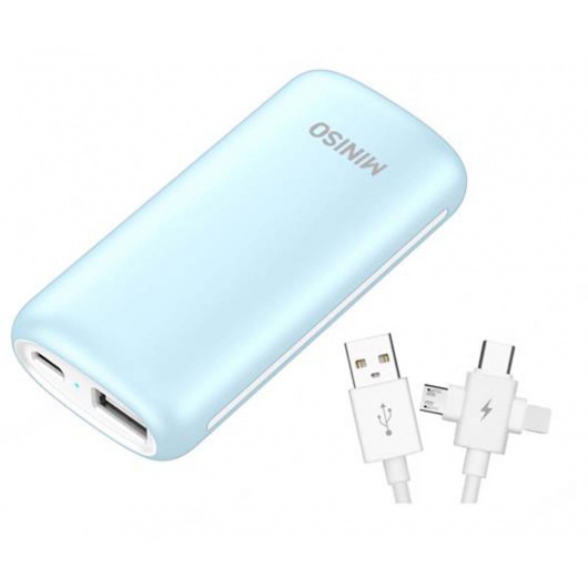 Мини външна батерия, 4000mAh, Модел: M22 (синя)