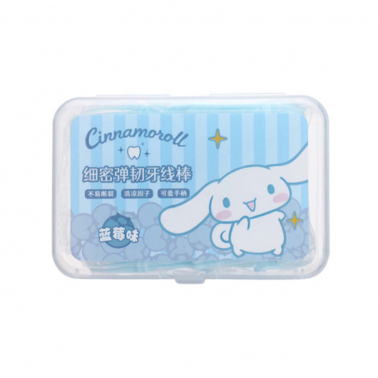 SANRIO Конци за зъби с вкус на боровинка (50 броя),Cinnamoroll