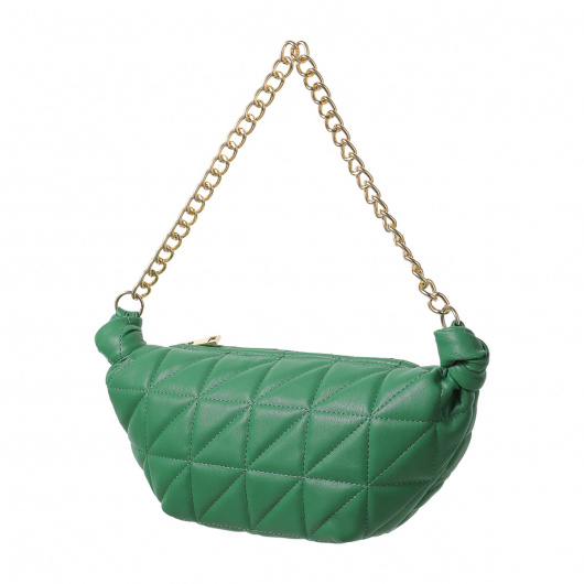Дамска чанта за рамо, зелена