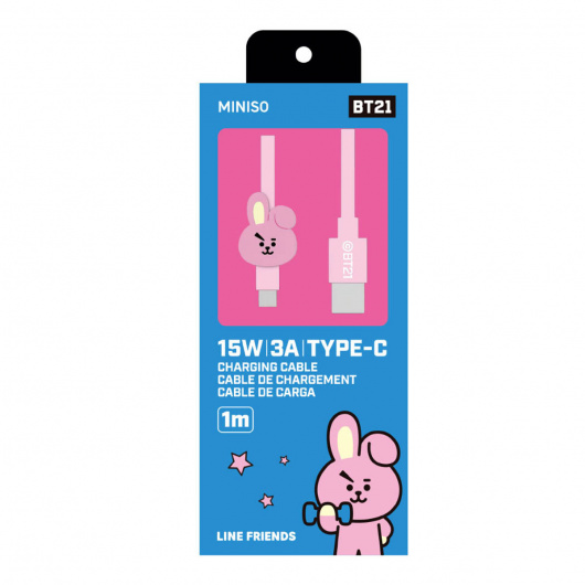 BT21 Кабел за бързо зареждане, Type-C, COOKY