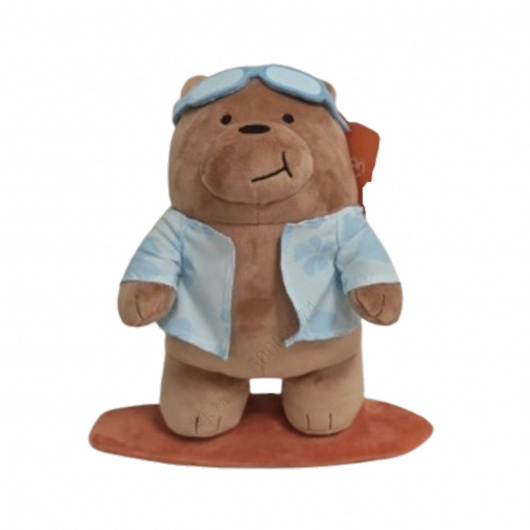 WE BARE BEARS Плюшена играчка, Grizz