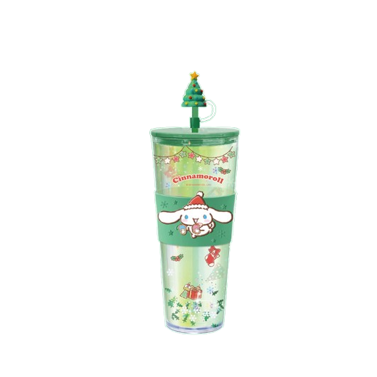 Sanrio Двуслойна чаша със сламка, 800 мл.