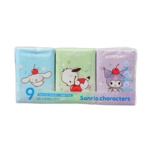 Sanrio Кърпички, 9 пакетчета