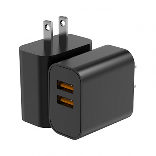 Зарядно устройство Macaron Series 10W с два USB порта, модел: C93-010-US (черно)