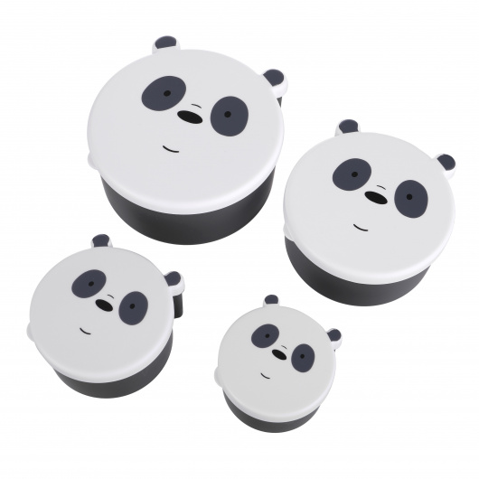 WE BARE BEARS Кутия за храна, 4 бр., Panda