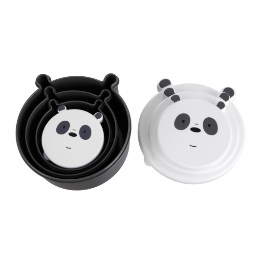 WE BARE BEARS Кутия за храна, 4 бр., Panda