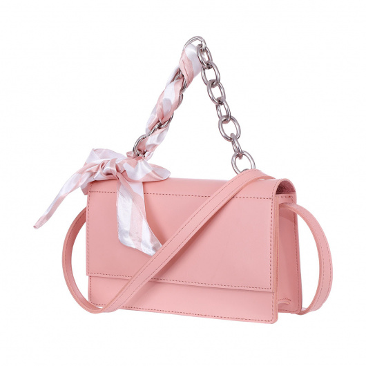 Чанта през рамо, розова