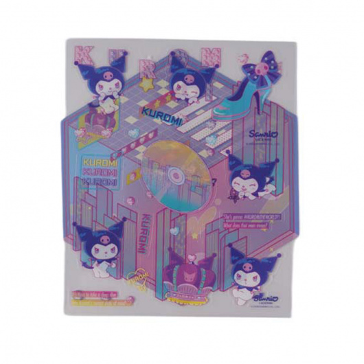 SANRIO Стикери, Kuromi Magic Party Collection (2 листа стикер, 1 лист фон) (2 различни вида)