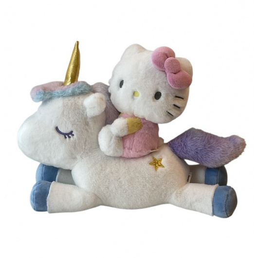 Sanrio Плюшена играчка Hello Kitty - еднорог, 30 см.