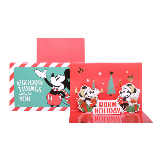 MICKEY AND FRIENDS Коледна 3D картичка