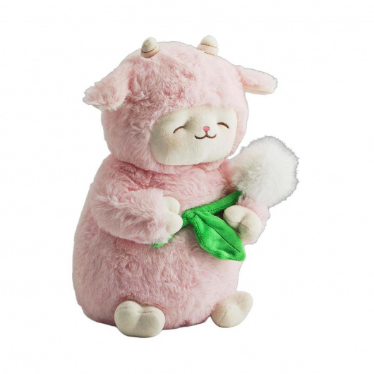 Плюшена играчка, 28 см. Cici Holding Flower (розова, държи глухарче)