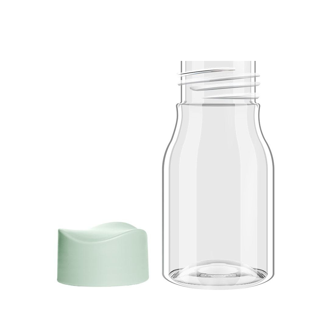 Пластмасова бутилка за вода, 320 ml., зелена - MINISO България